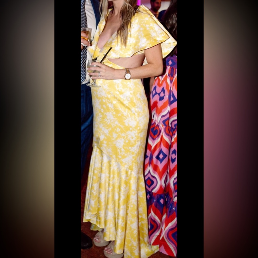 Michael Costello cutout maxi dress
